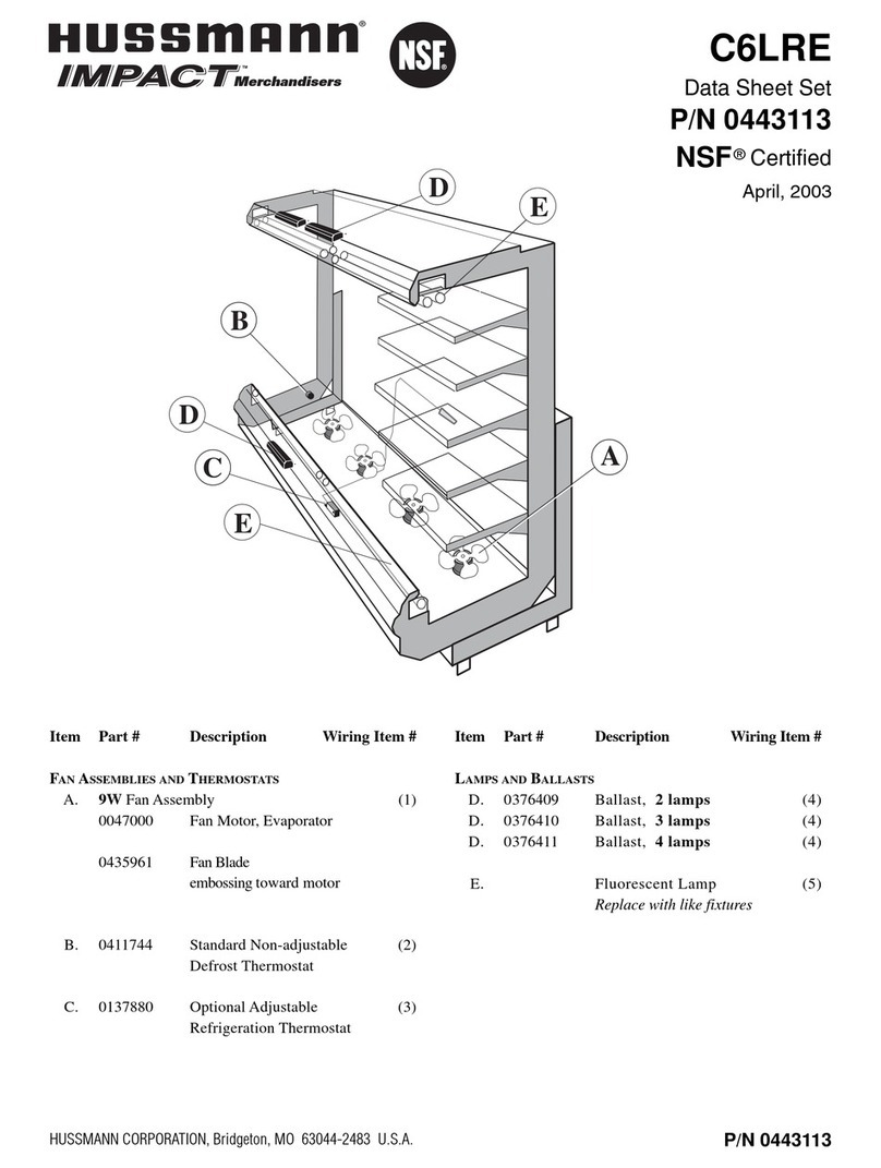 Hussmann IMPACT C6LRE datasheet