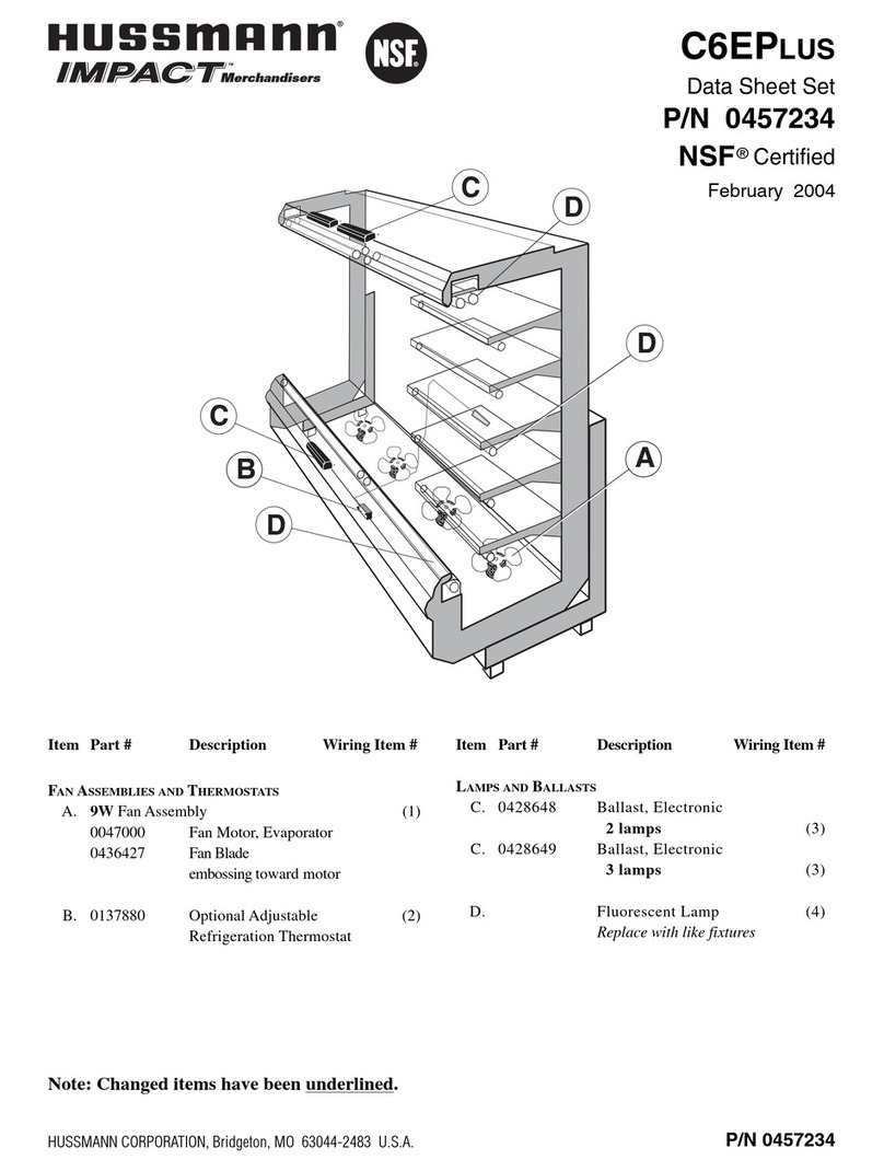 Hussmann C6-EP User manual