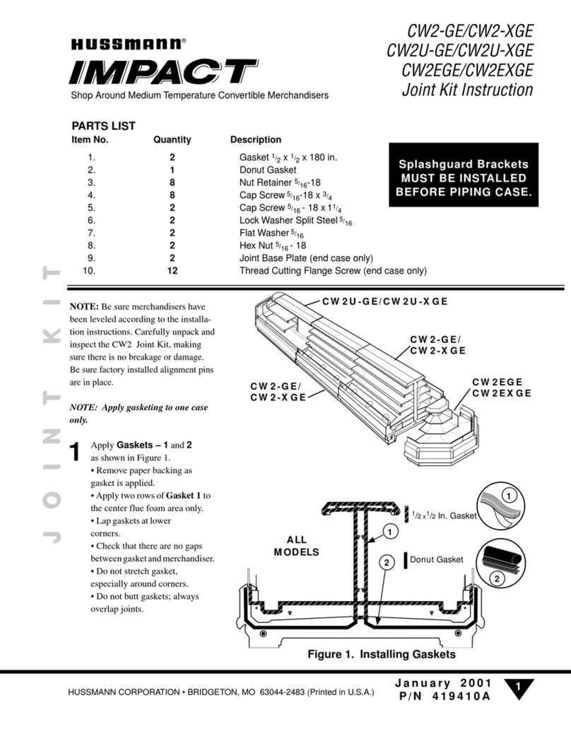 Hussmann IMPACT CW2-EGE User manual