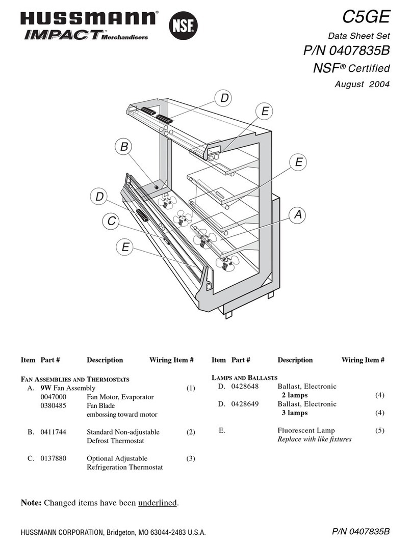 Hussmann Impact C5GE User manual