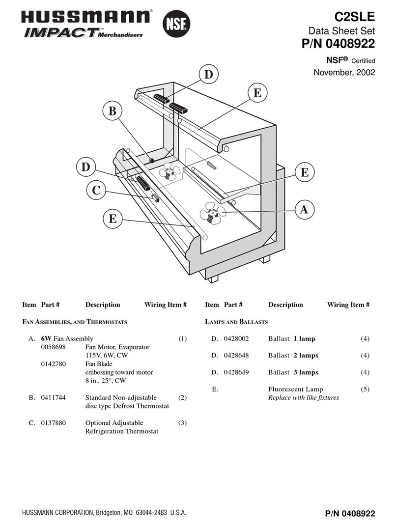 Hussmann Impact C2SLE User manual Hussmann Impact C2SLE User manual