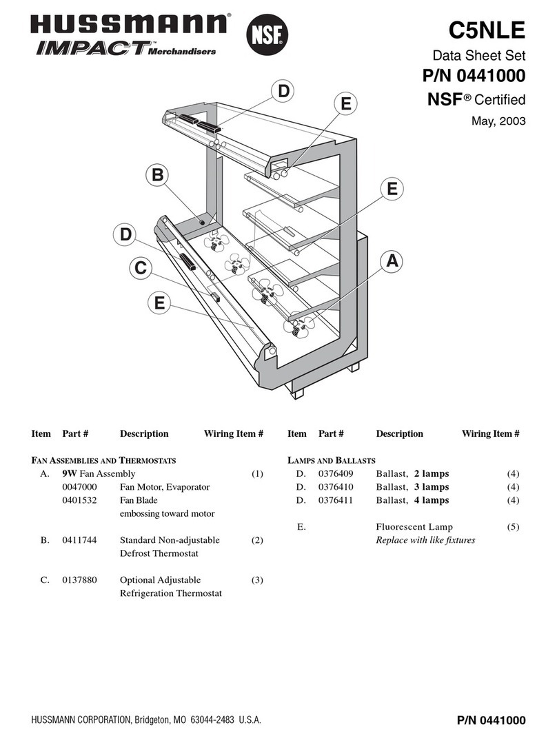 Hussmann Impact C5NLE User manual