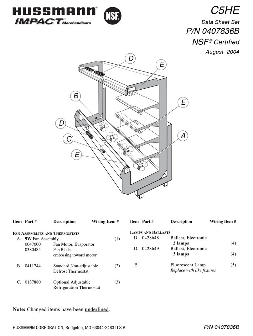 Hussmann Impact C5HE User manual