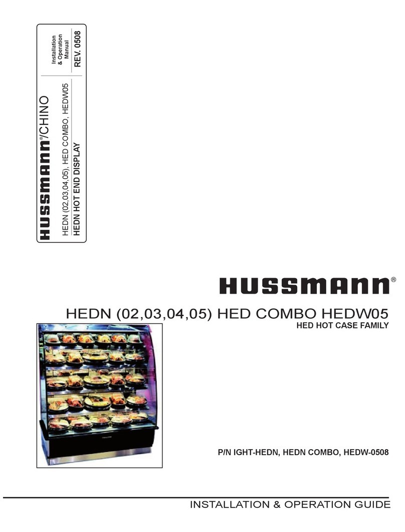 Hussmann HEDN Operating instructions