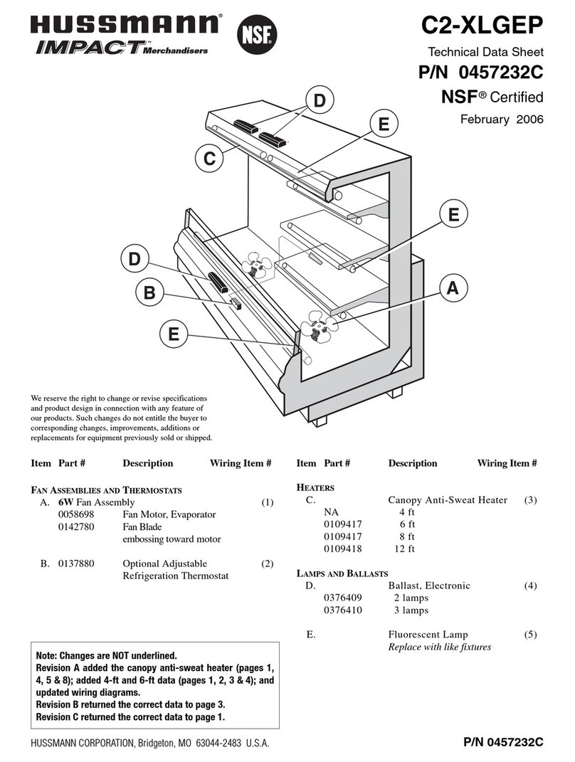 Hussmann Impact Excel C2X-LGEP Instruction Manual