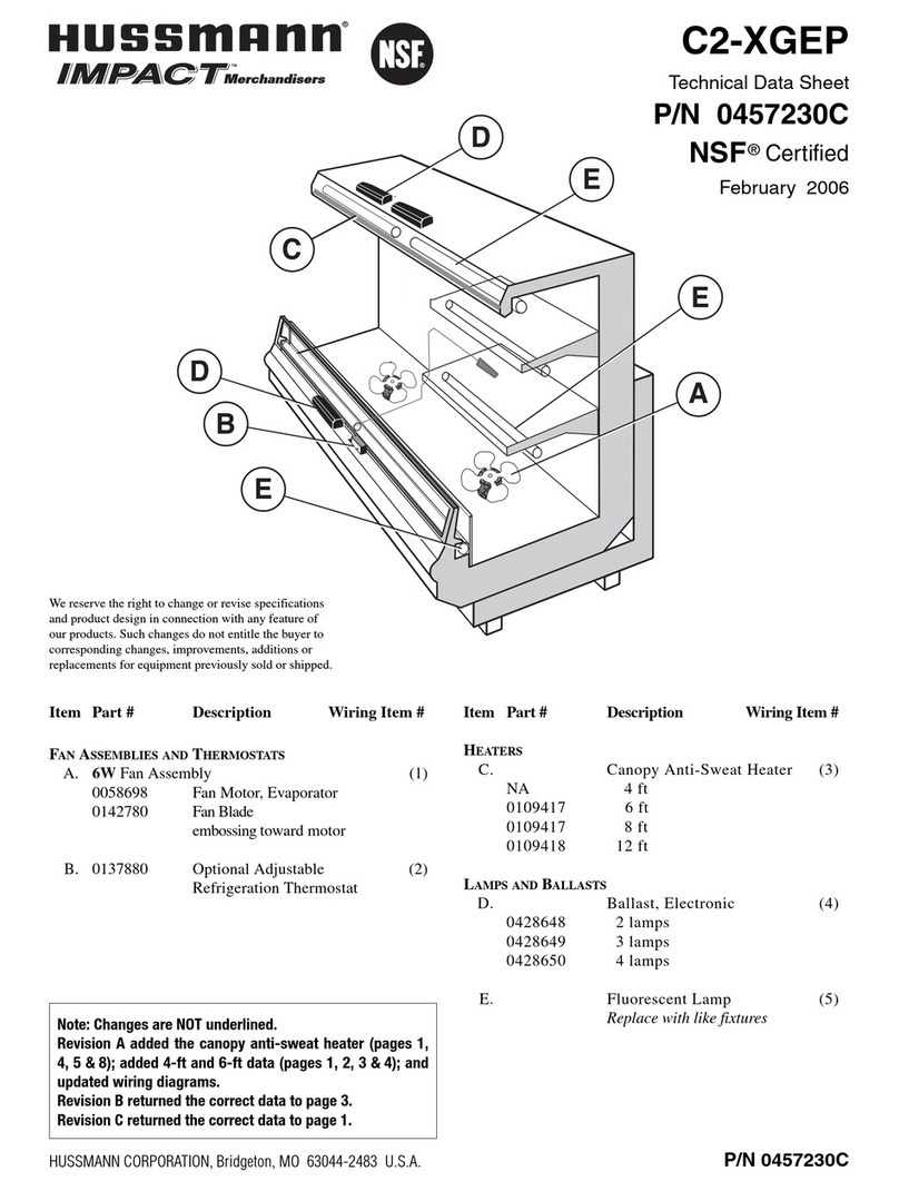 Hussmann Impact C2-XGEP Instruction Manual