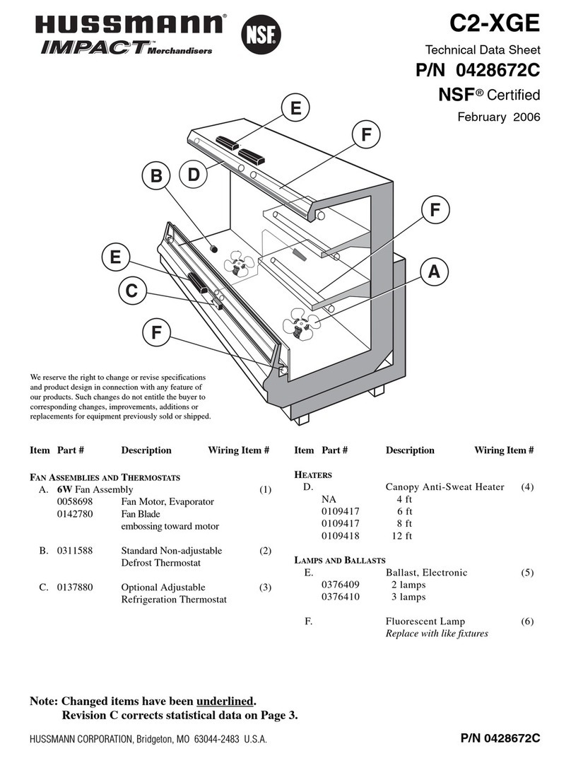 Hussmann Impact C2-XGE Instruction Manual