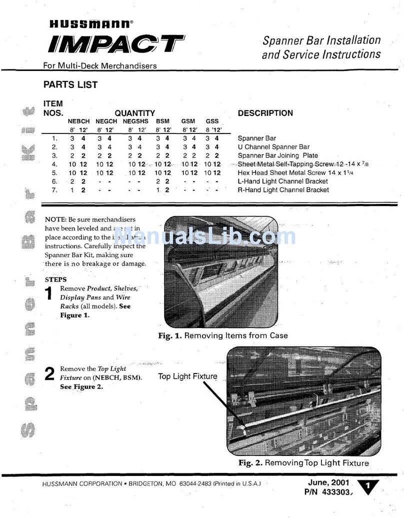 Hussmann BSM User manual