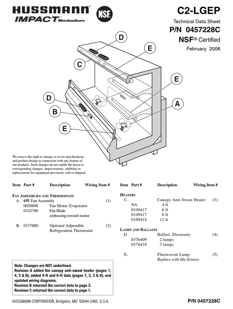 Hussmann Impact C2-LGEP Instruction Manual