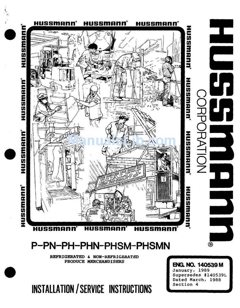 Hussmann Hussman P User manual