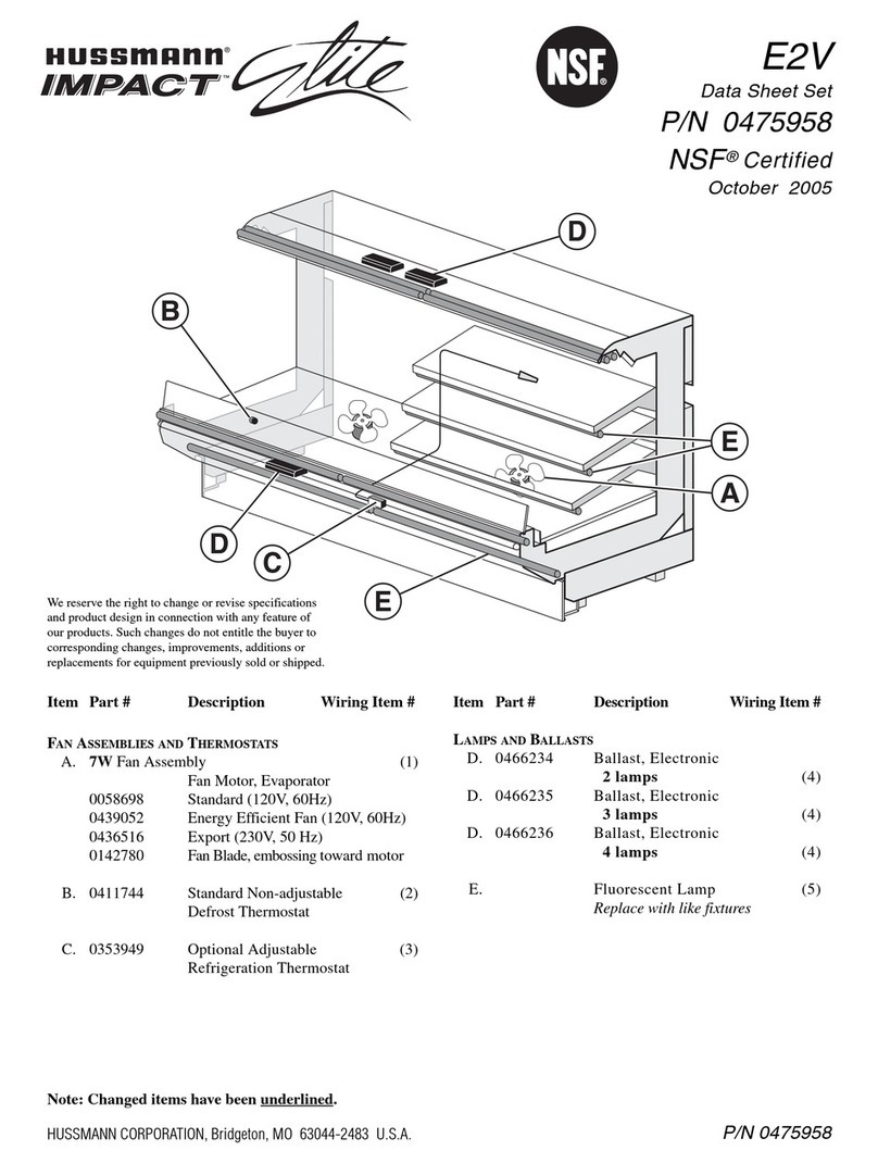 Hussmann IMPACT Elite E2V User manual Hussmann IMPACT Elite E2V User manual