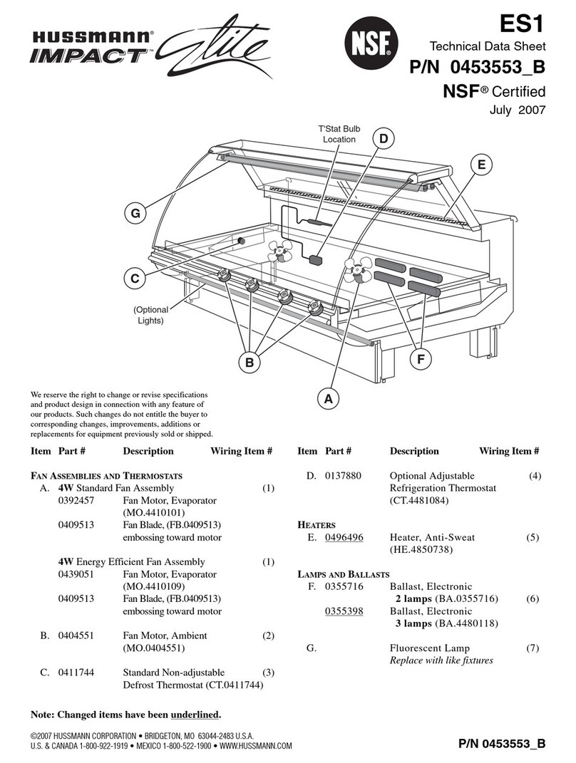 Hussmann IMPACT Elite ES1 Instruction Manual Hussmann IMPACT Elite ES1 Instruction Manual