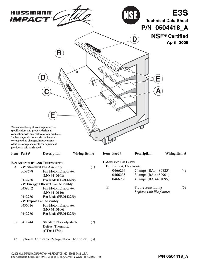 Hussmann IMPACT Elite E3S Instruction Manual