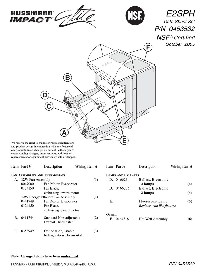 Hussmann IMPACT Elite E2SPH User manual