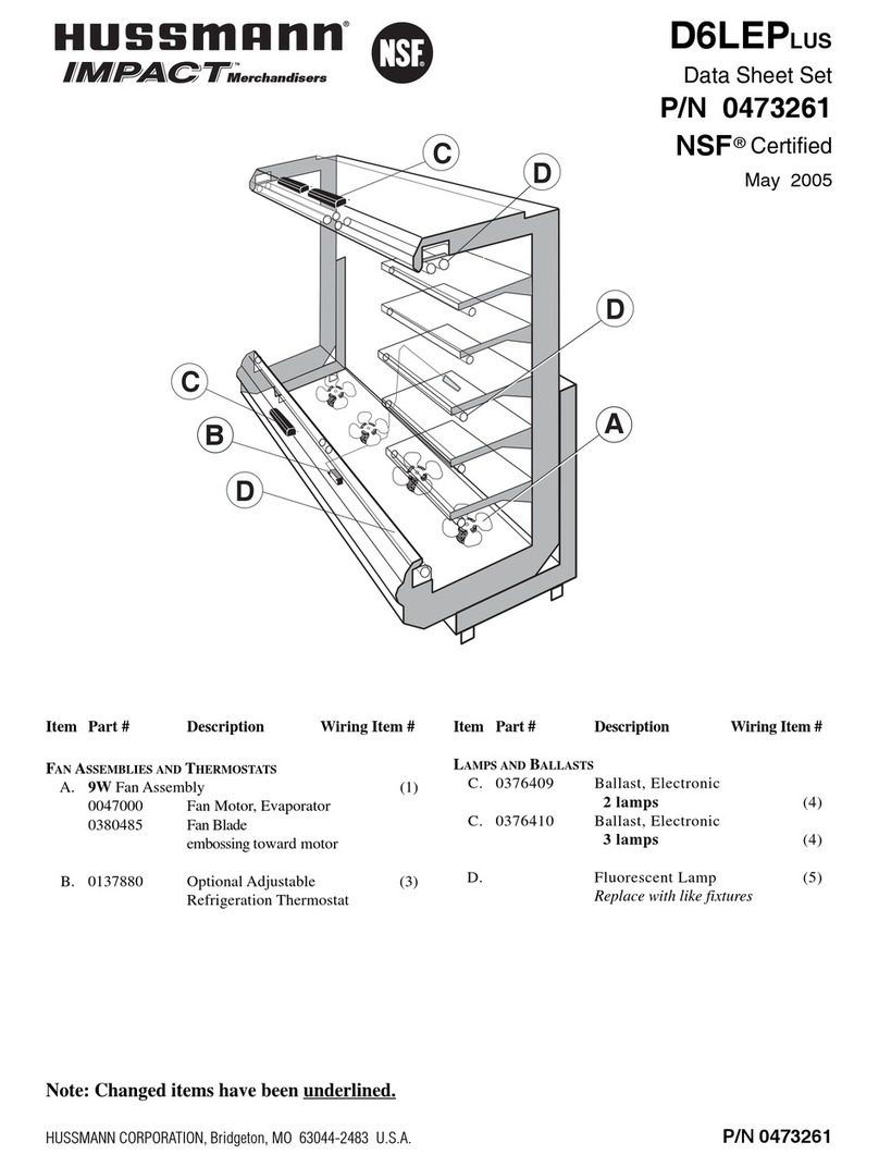 Hussmann D6LEP User manual