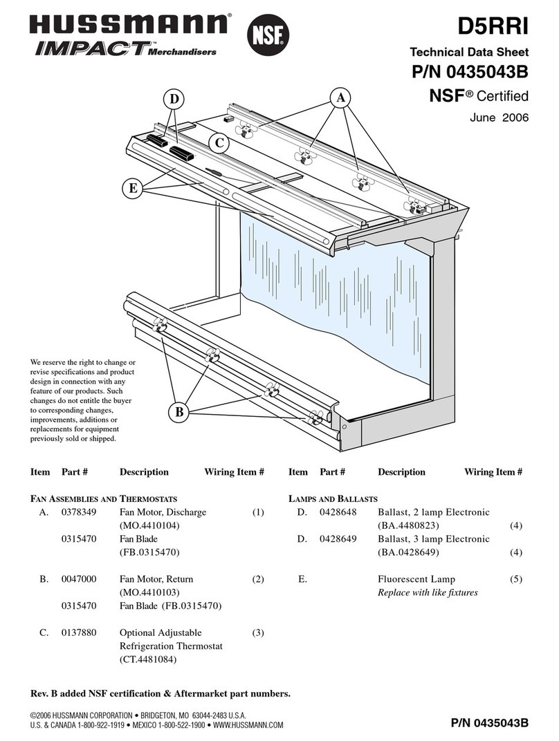 Hussmann IMPACT D5RRI Instruction Manual