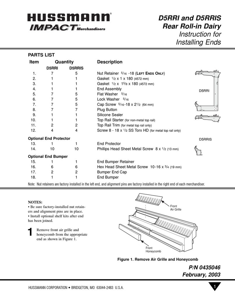 Hussmann IMPACT D5RRI User manual