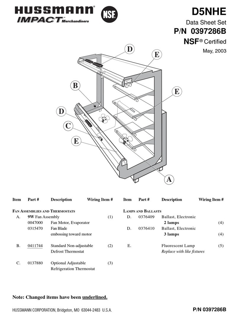 Hussmann IMPACT D5NHE User manual Hussmann IMPACT D5NHE User manual