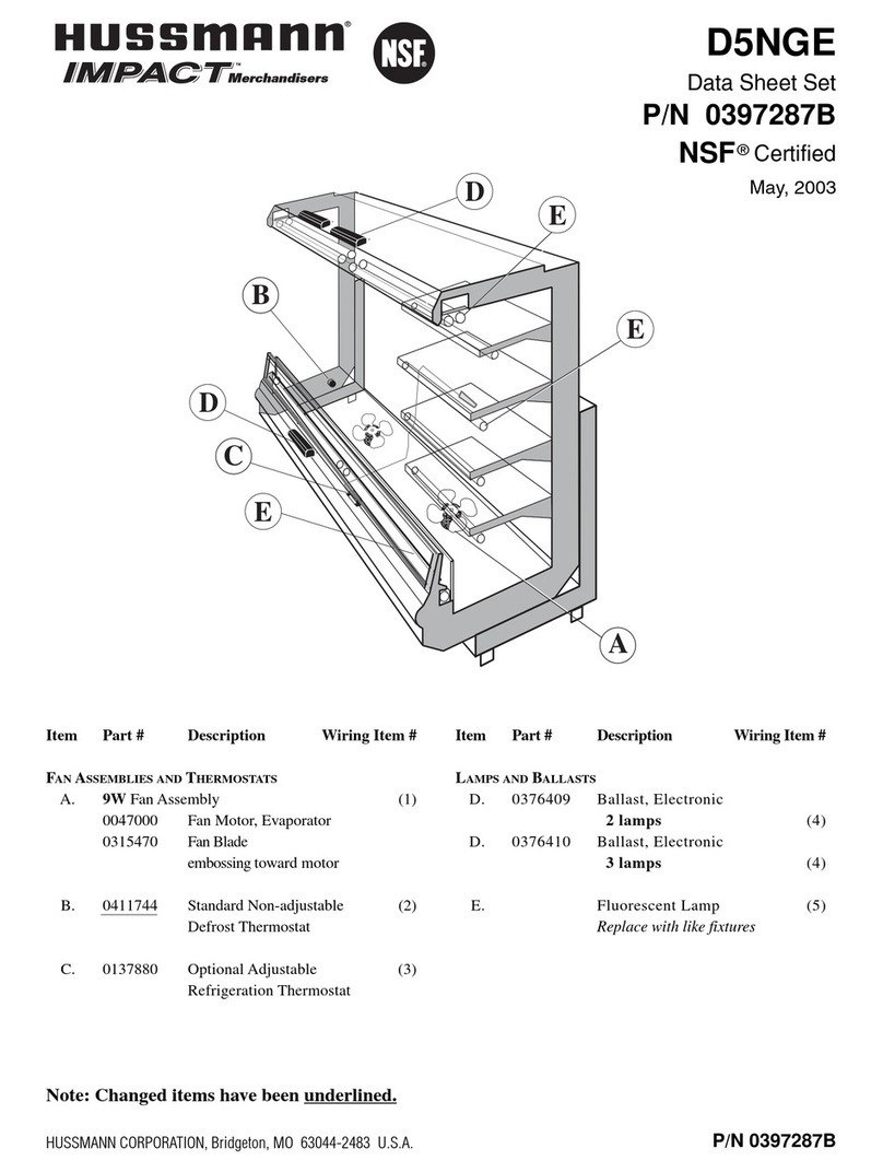 Hussmann IMPACT D5NGE User manual