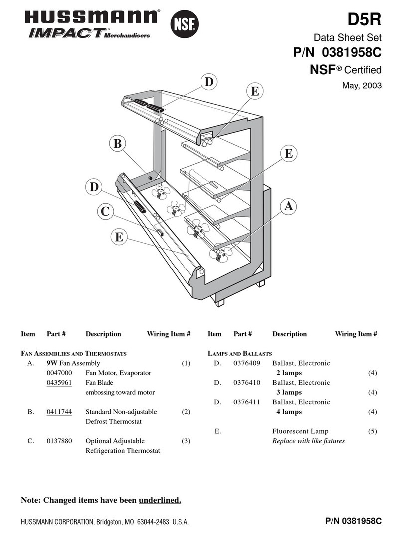 Hussmann IMPACT D5R User manual