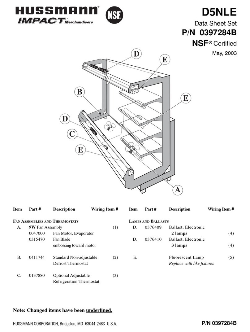 Hussmann IMPACT D5NLE User manual Hussmann IMPACT D5NLE User manual