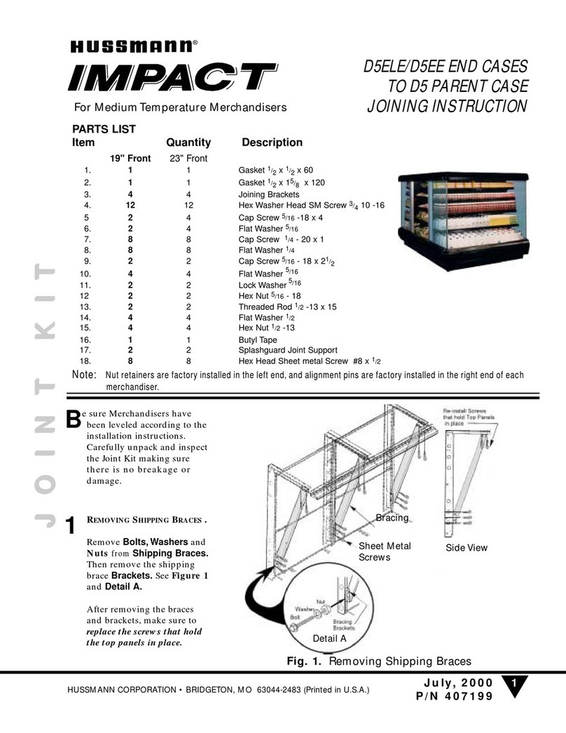 Hussmann IMPACT D5ELE Quick start guide