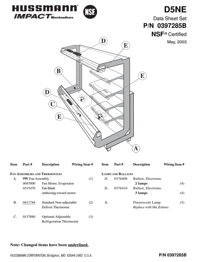 Hussmann IMPACT D5NE User manual