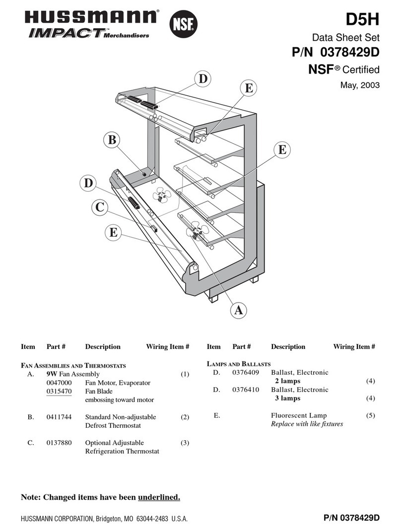 Hussmann IMPACT D5H datasheet