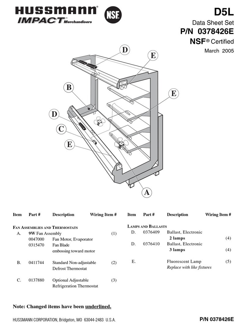 Hussmann IMPACT D5L User manual