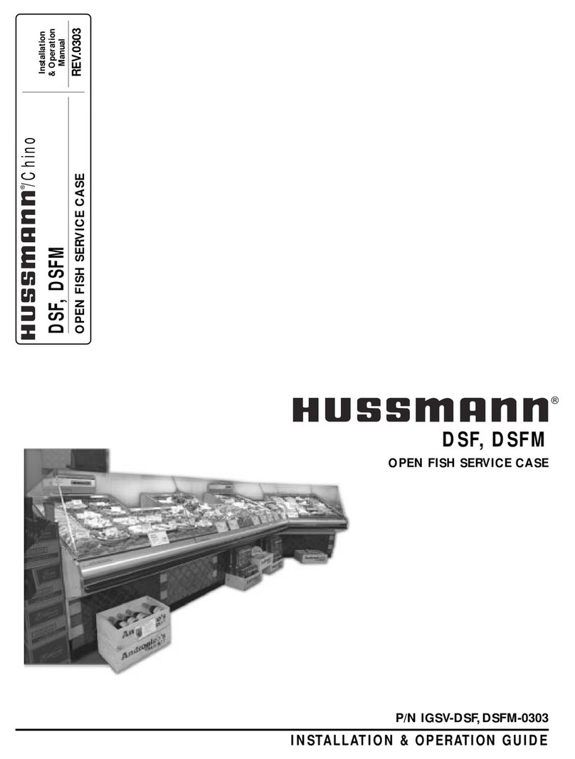 Hussmann DSF Operating instructions Hussmann DSF Operating instructions