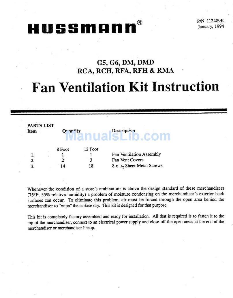 Hussmann DM User manual