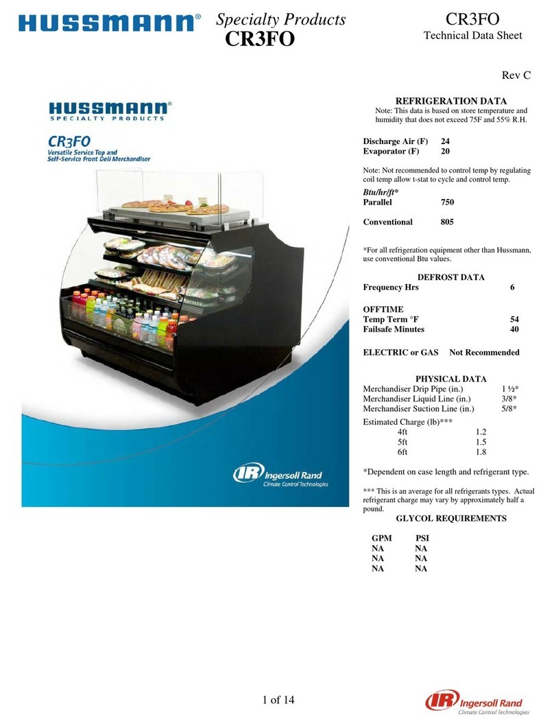 Hussmann Specialty ProductsCR3FO Instruction Manual