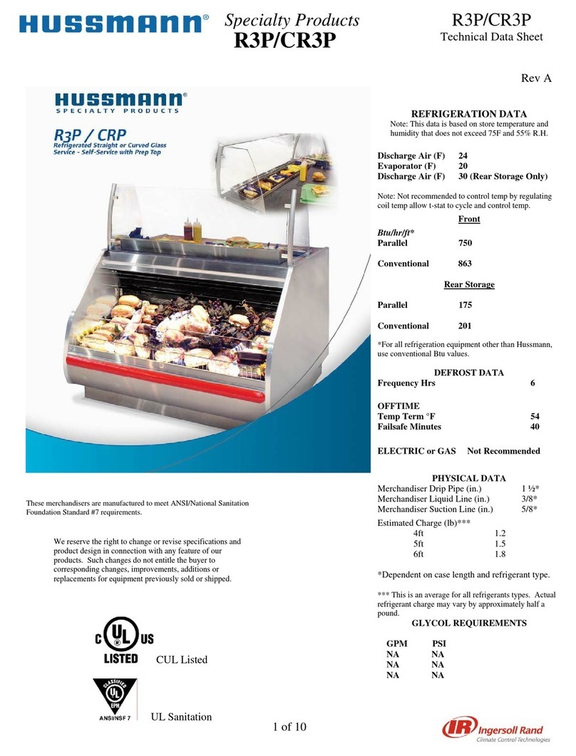 Hussmann Specialty Products CR3P Instruction Manual