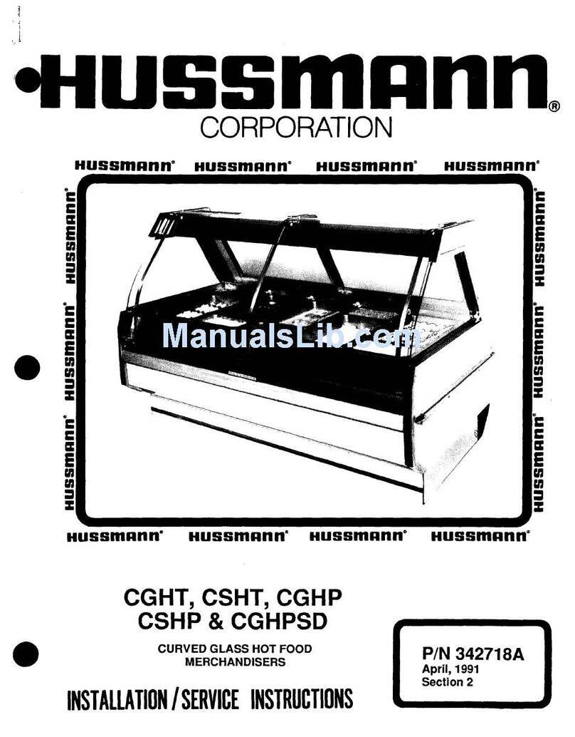 Hussmann CGHT User manual