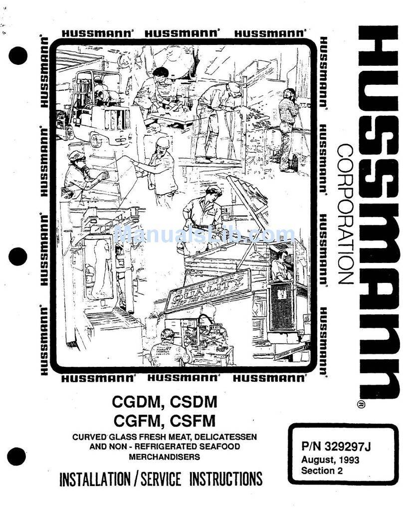 Hussmann CGDM User manual Hussmann CGDM User manual