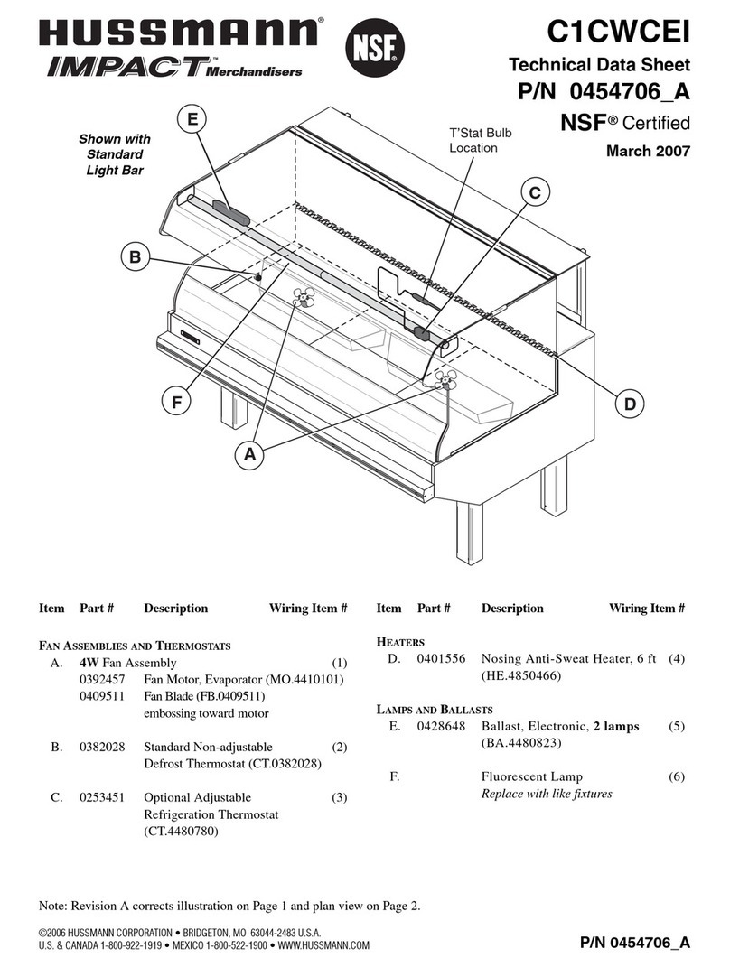 Hussmann Impact C1CWCEI Instruction Manual Hussmann Impact C1CWCEI Instruction Manual