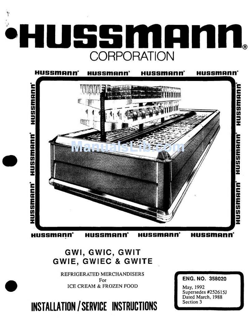 Hussmann GWIC User manual