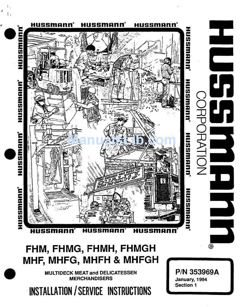 Hussmann FHM User manual Hussmann FHM User manual