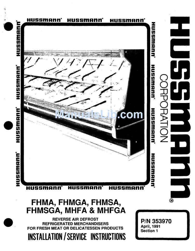 Hussmann FHMA User manual Hussmann FHMA User manual