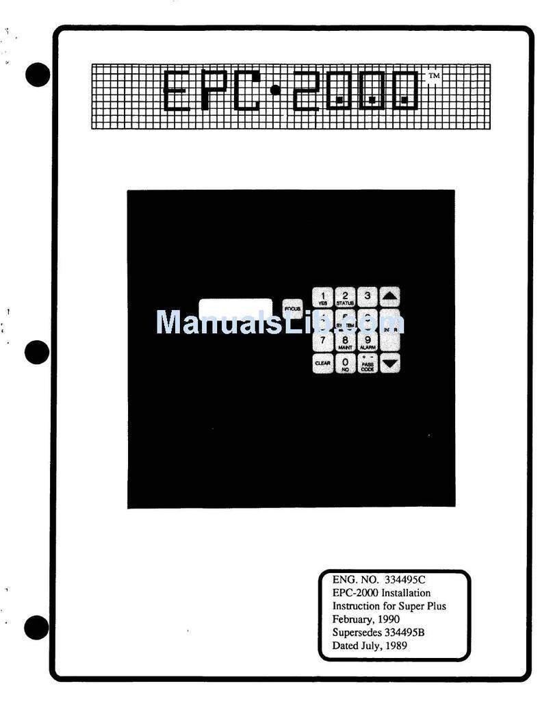Hussmann EPC-2000 User manual