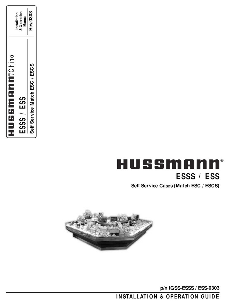 Hussmann ESS Operating instructions Hussmann ESS Operating instructions