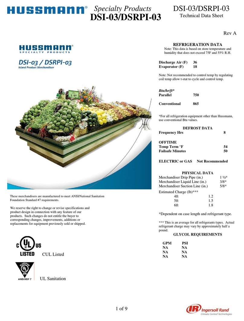 Hussmann DSRPI-03Y Instruction Manual Hussmann DSRPI-03Y Instruction Manual