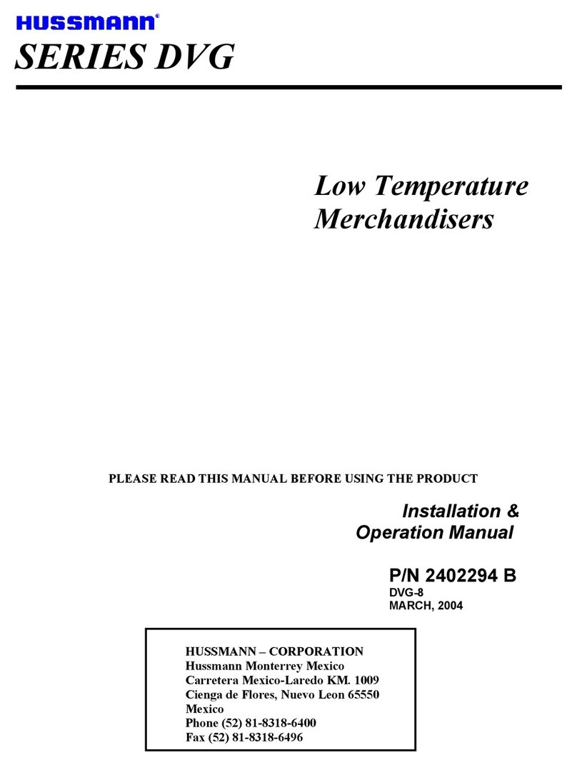 Hussmann DVG-8 User manual Hussmann DVG-8 User manual