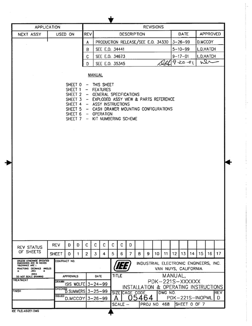 IEE PDK 221S-CWG13L User manual