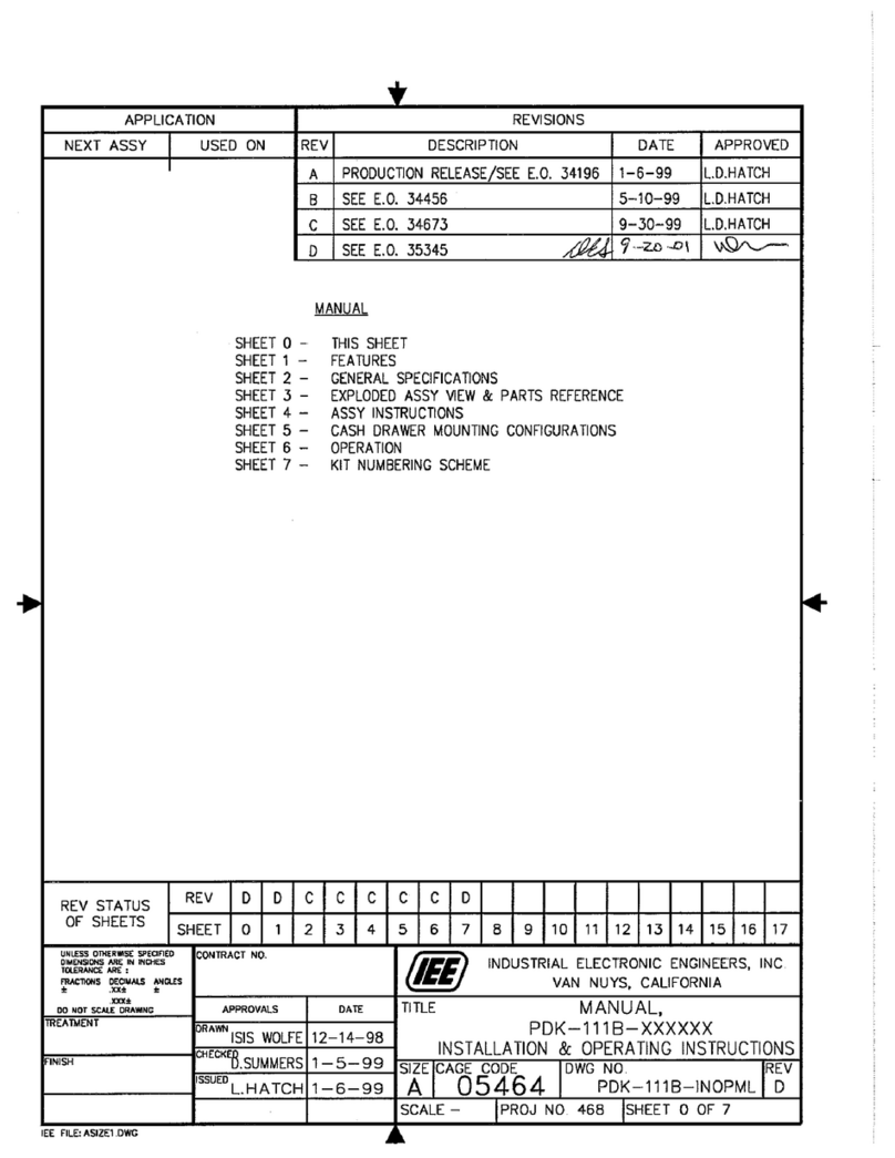 IEE PDK 111B-CBB13M User manual