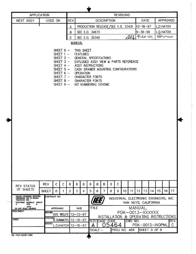 IEE PDK 0013-CBG13L User manual