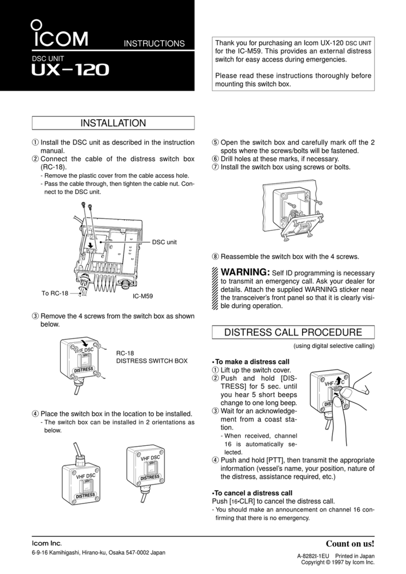 Icom UX-120 User manual