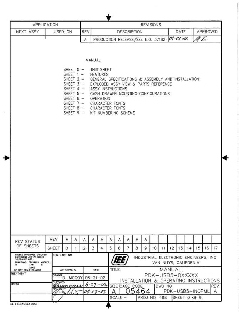 IEE PDK USB5-0WG13L User manual