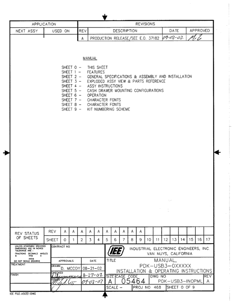 IEE PDK USB3-CBG06S User manual