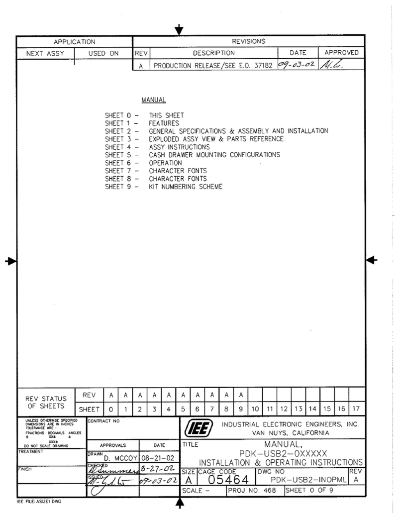 IEE PDK USB2-0WG13L User manual